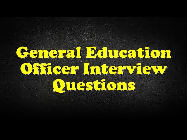 general education officer